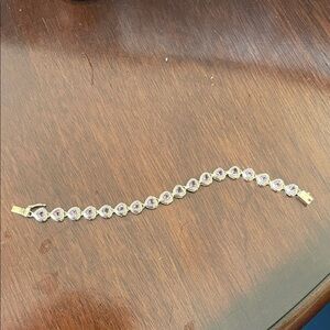 Elegant Purple and silver tone  Bracelet